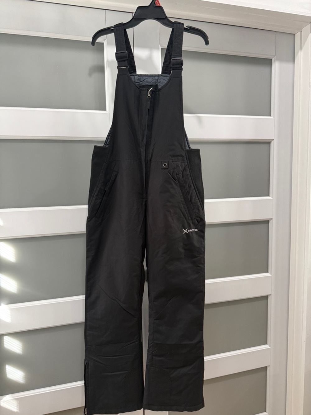 Arctix Women's Insulated Bibs in Slate Gray and Black - Size SMALL